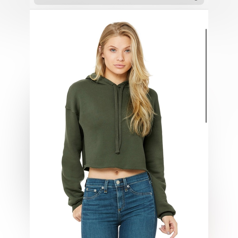 Bella + Canvas Womens Cropped Hoodie